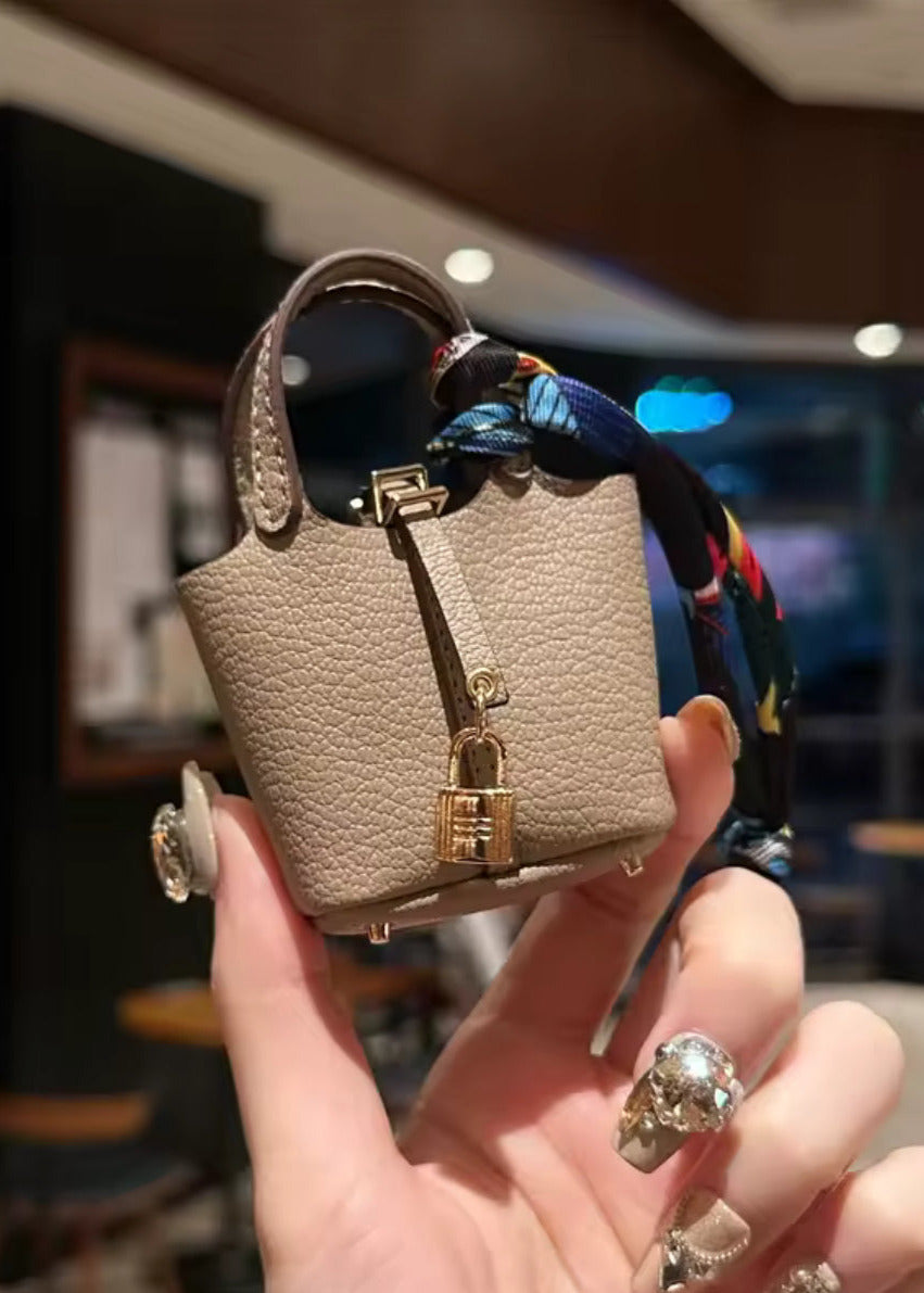 Mini Bag Keychain – Leather Charm Bag for Keys & Accessories