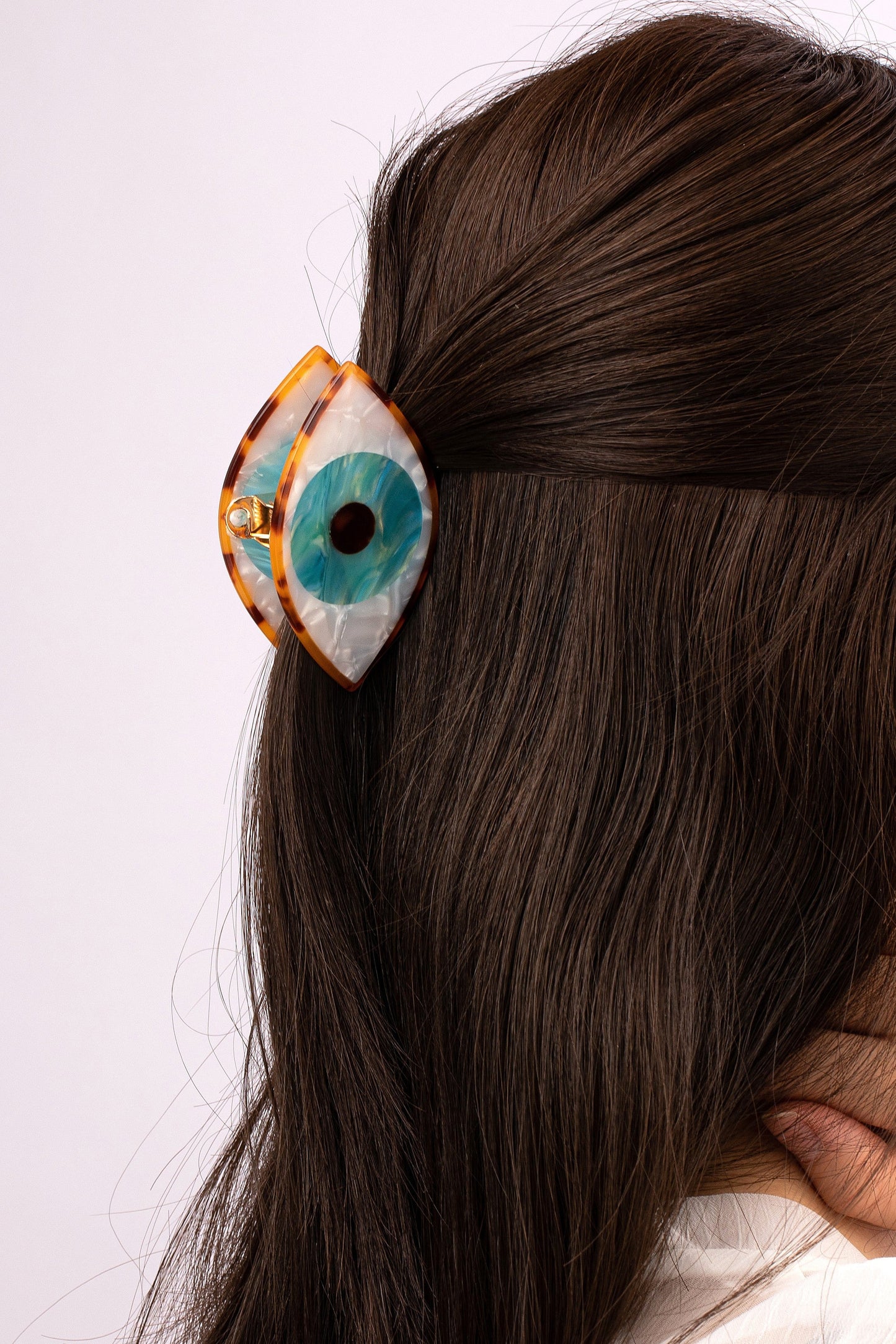 Evil Eye Acetate Hair Claw Clip