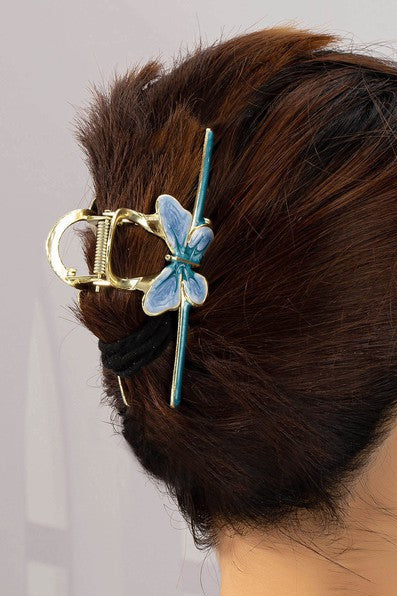 Butterfly Hair Claw Clip – Gold-Plated Alloy
