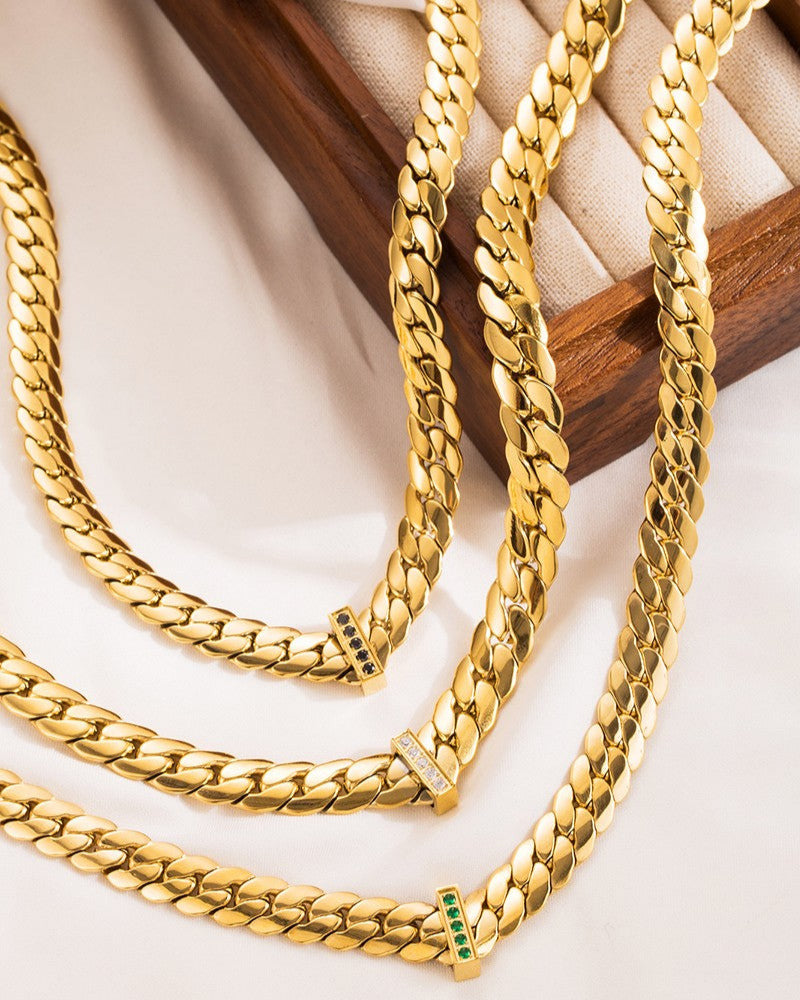 Cuban Flat Chain Necklace