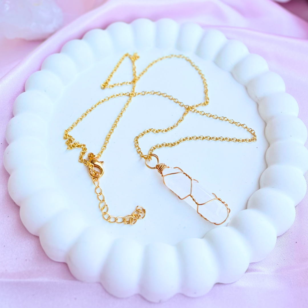 Clear Quartz Pendant Necklace