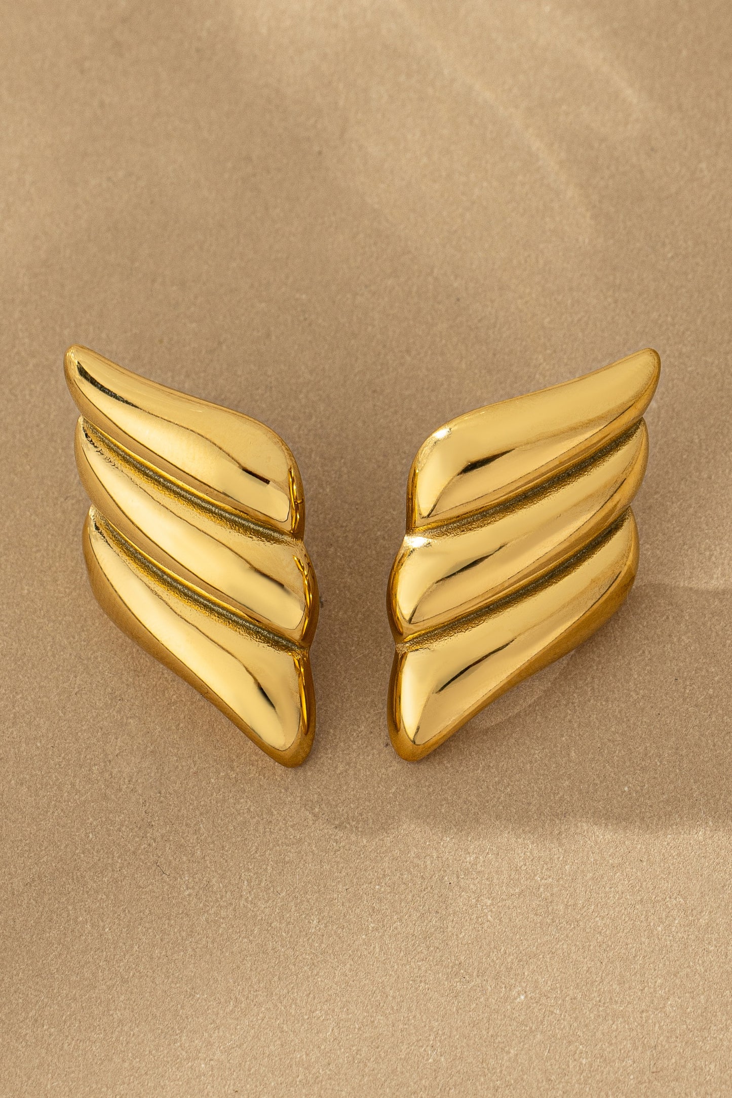 Angel Wings Stud Earrings – Non-Tarnish Stainless Steel