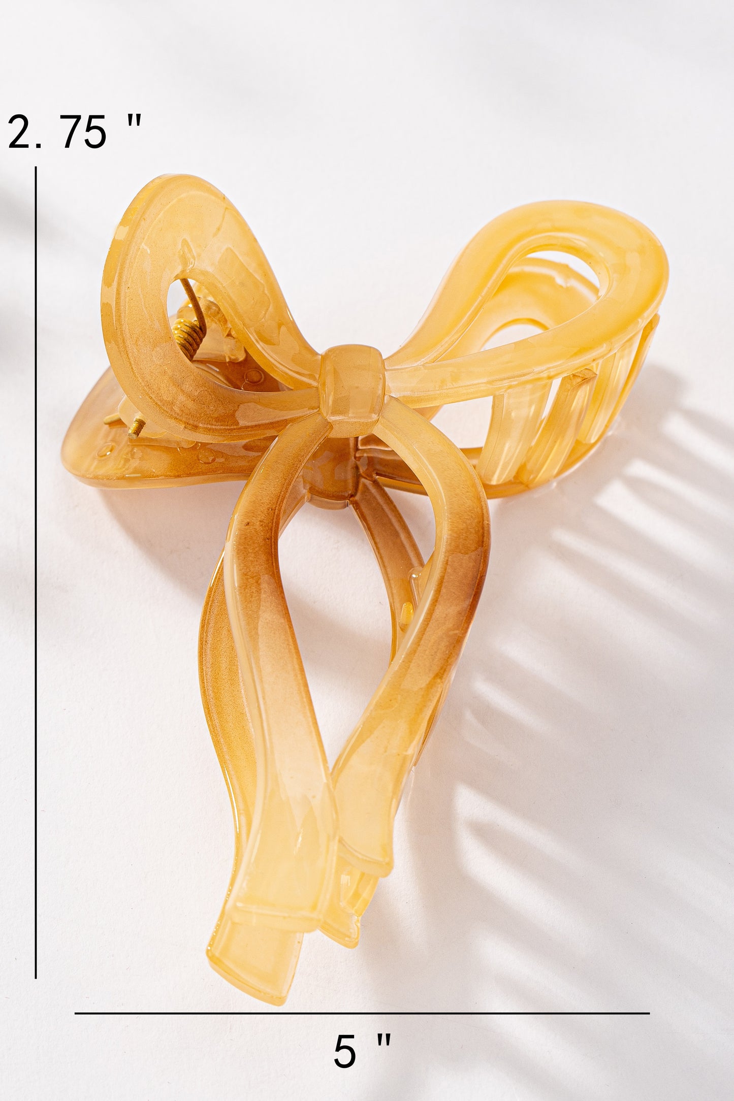 Acrylic Bow Hair Claw Clip