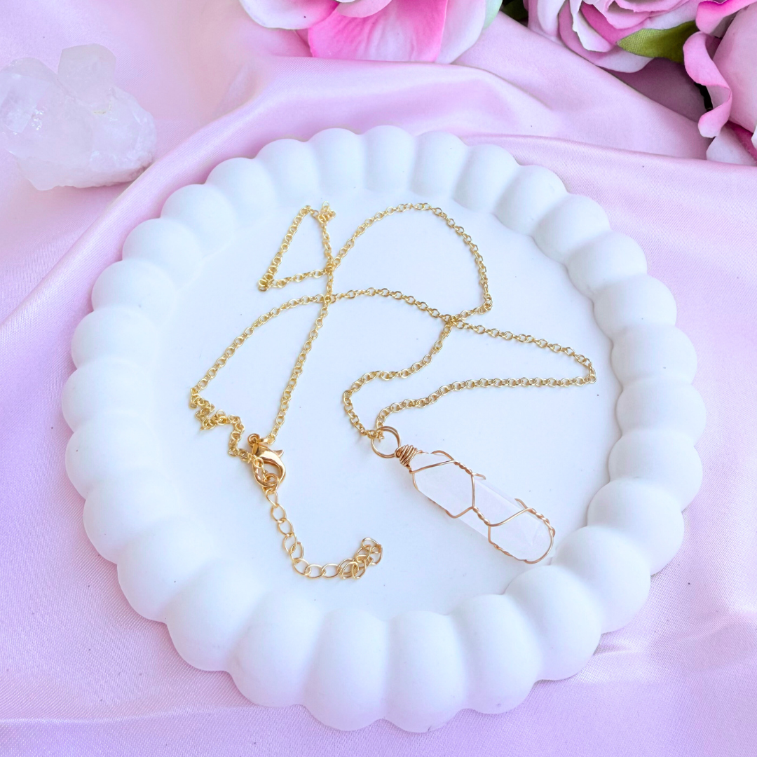 Rose Quartz Pendant Necklace – Love, Harmony, and Inner Peace