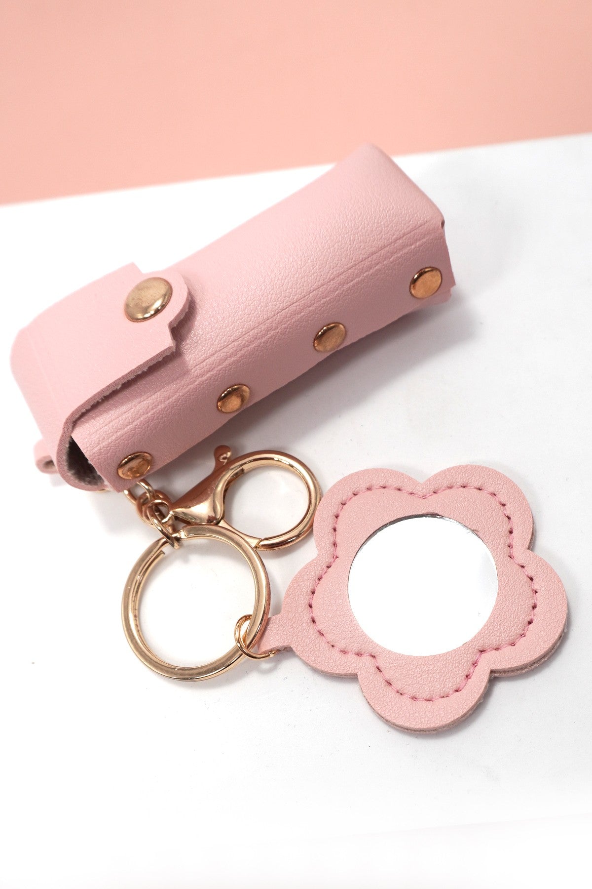 Vegan Leather Lip Bag Charm Keychains