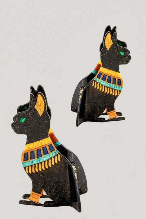 Jumbo Acetate Egyptian Cat Hair Claw Clip – Bastet Goddess Inspired