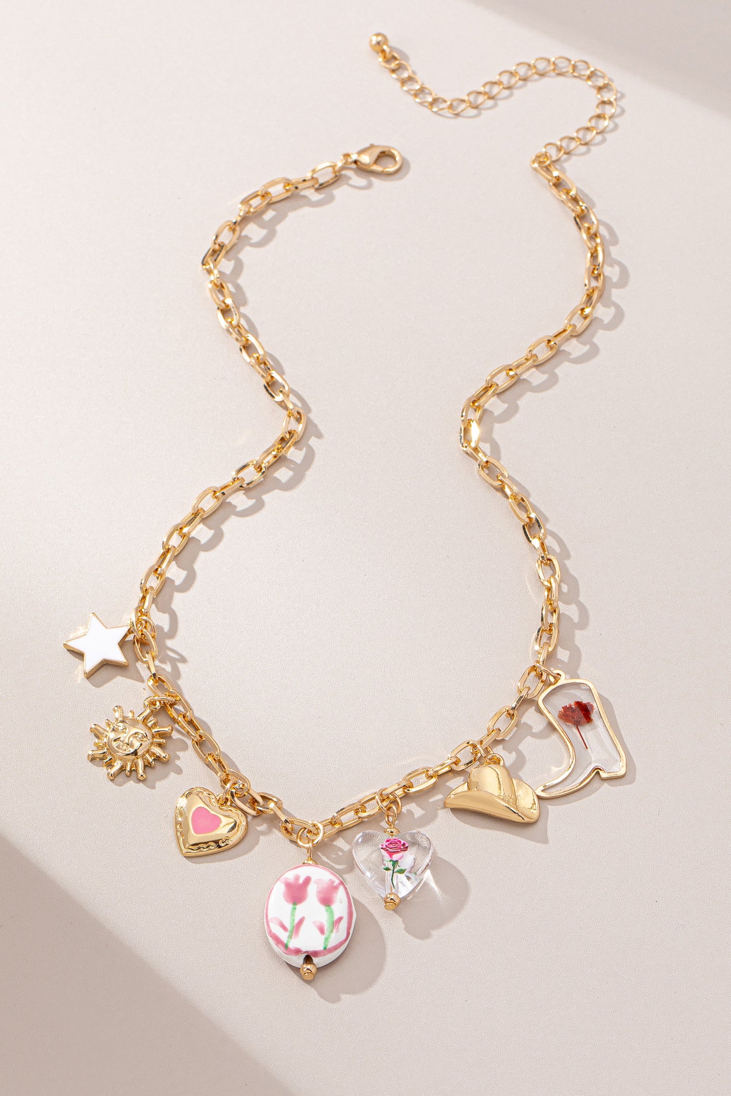 Western Ceramic Charm Necklace