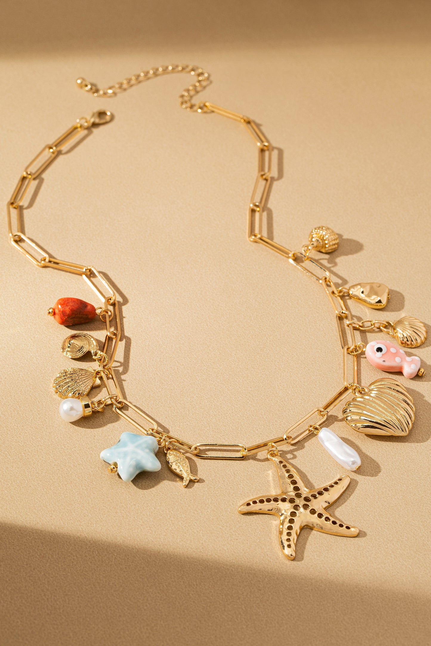Ocean Treasures Charm Necklace Ceramic