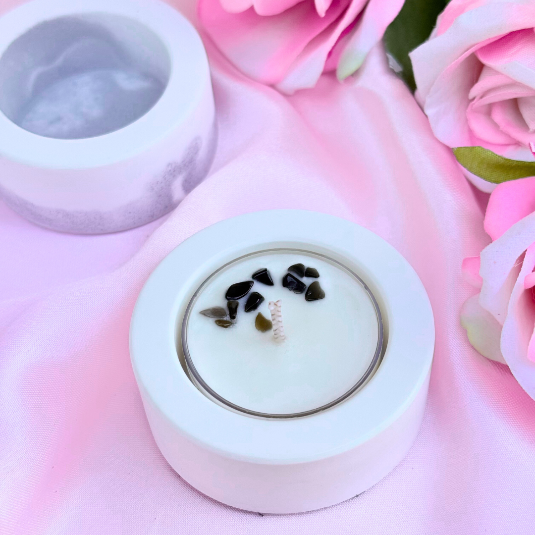 Eco-Resin Tea Light Candle Holder