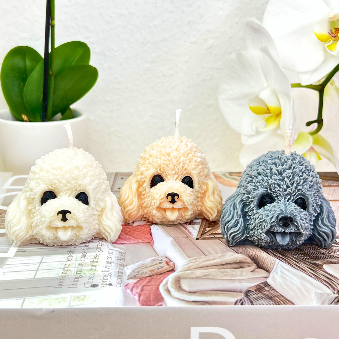 Dog-Shaped Candle