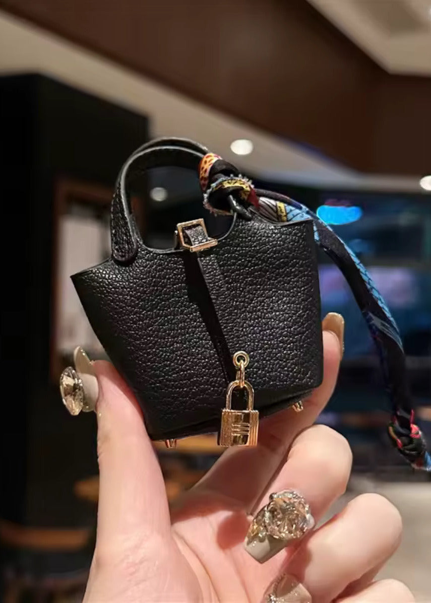 Mini Bag Keychain – Leather Charm Bag for Keys & Accessories