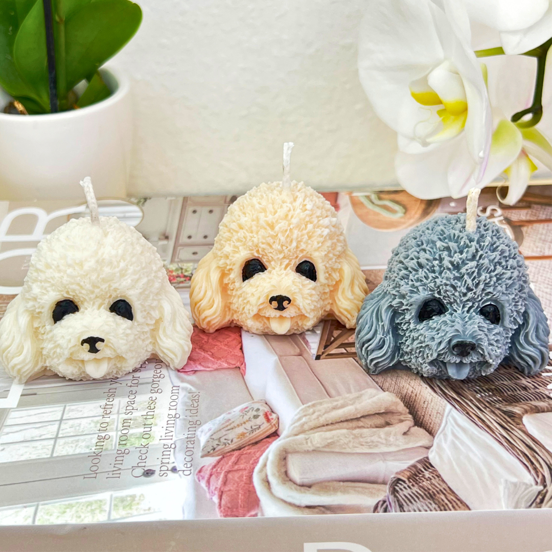 Dog-Shaped Candle