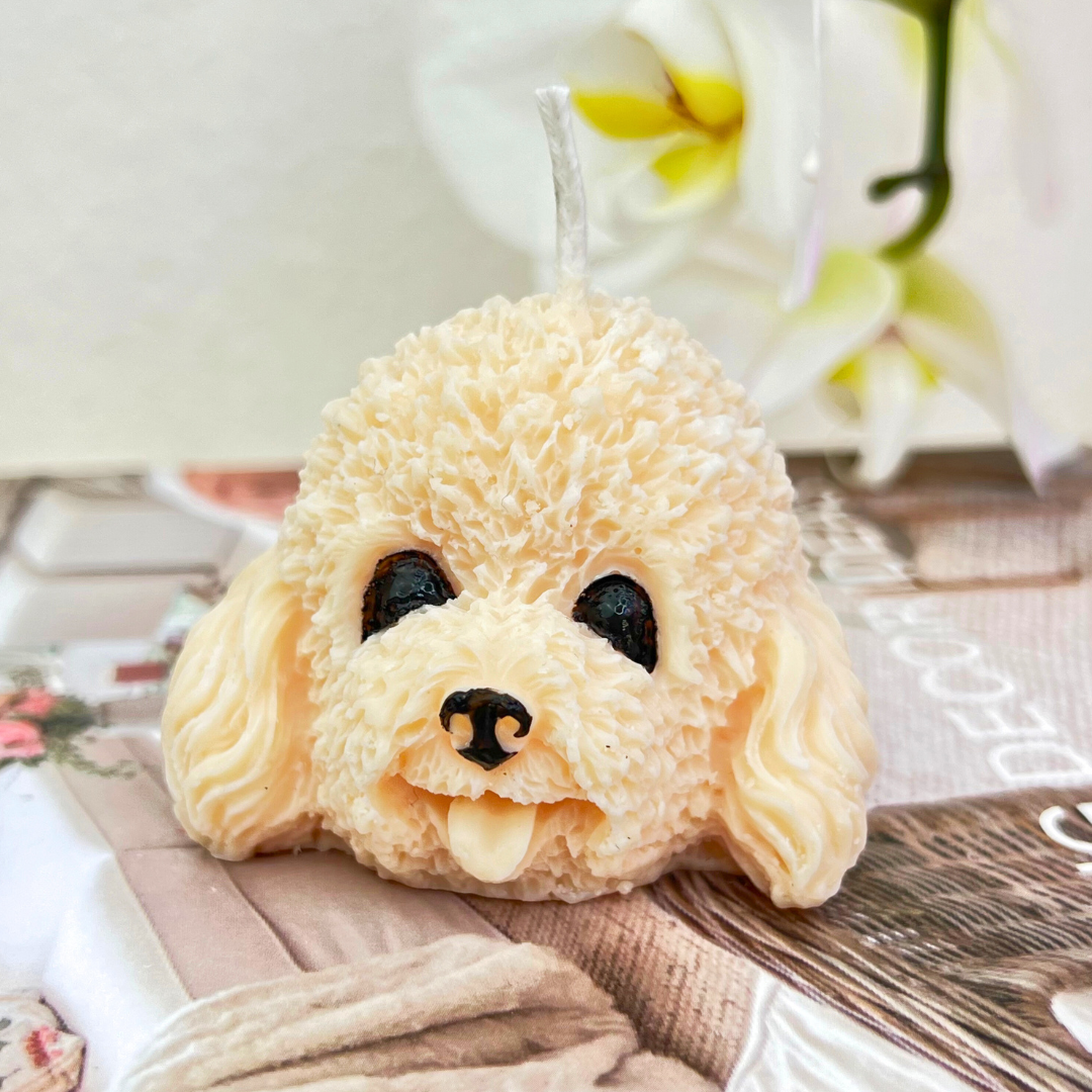 Dog-Shaped Candle