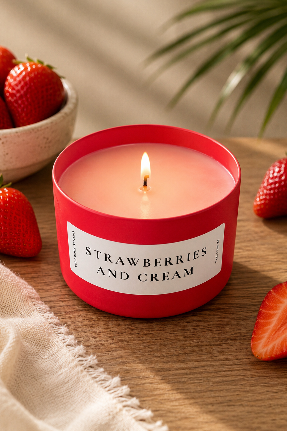 Strawberries & Cream Soy Candle