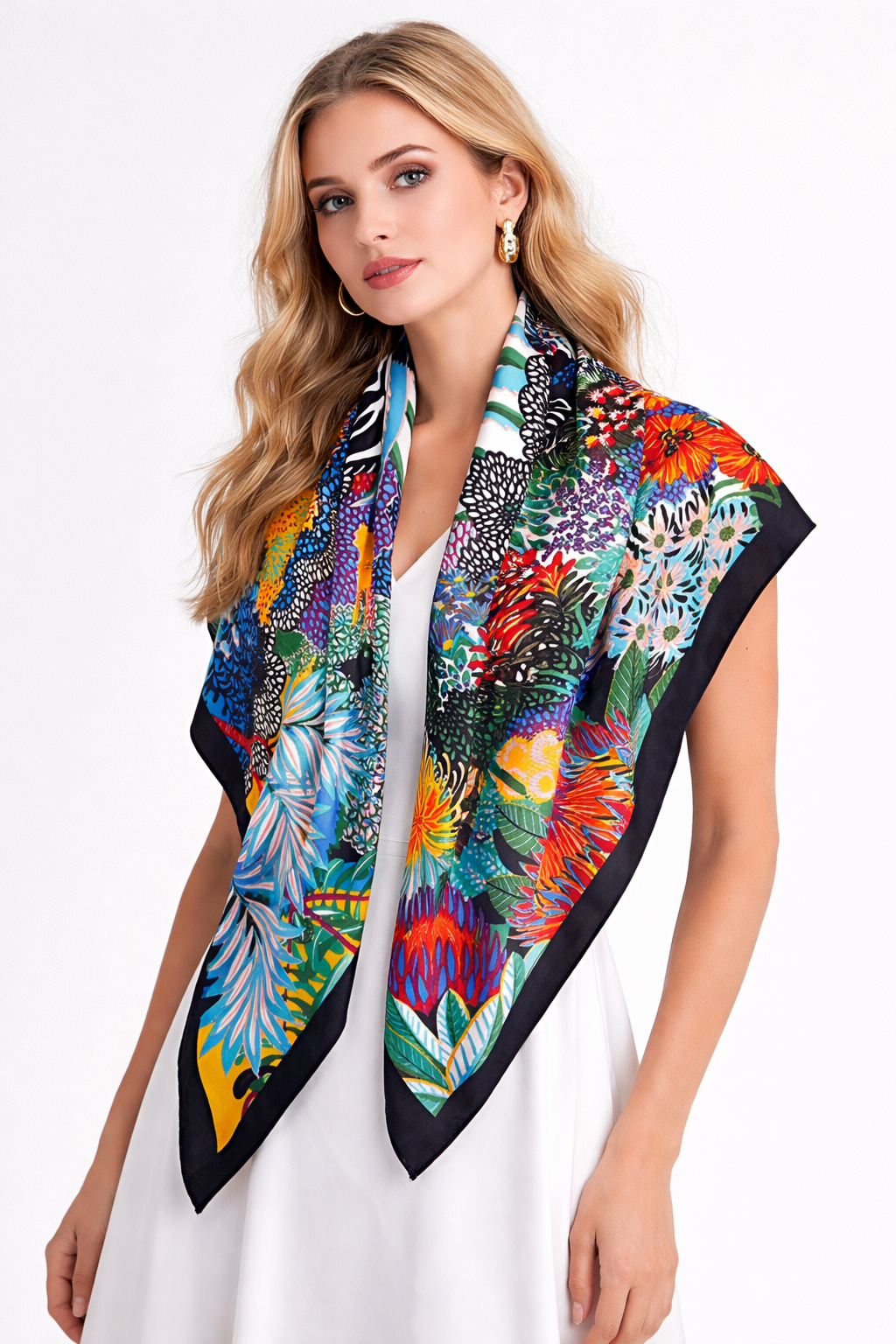 Wild Tropic Silk Scarf