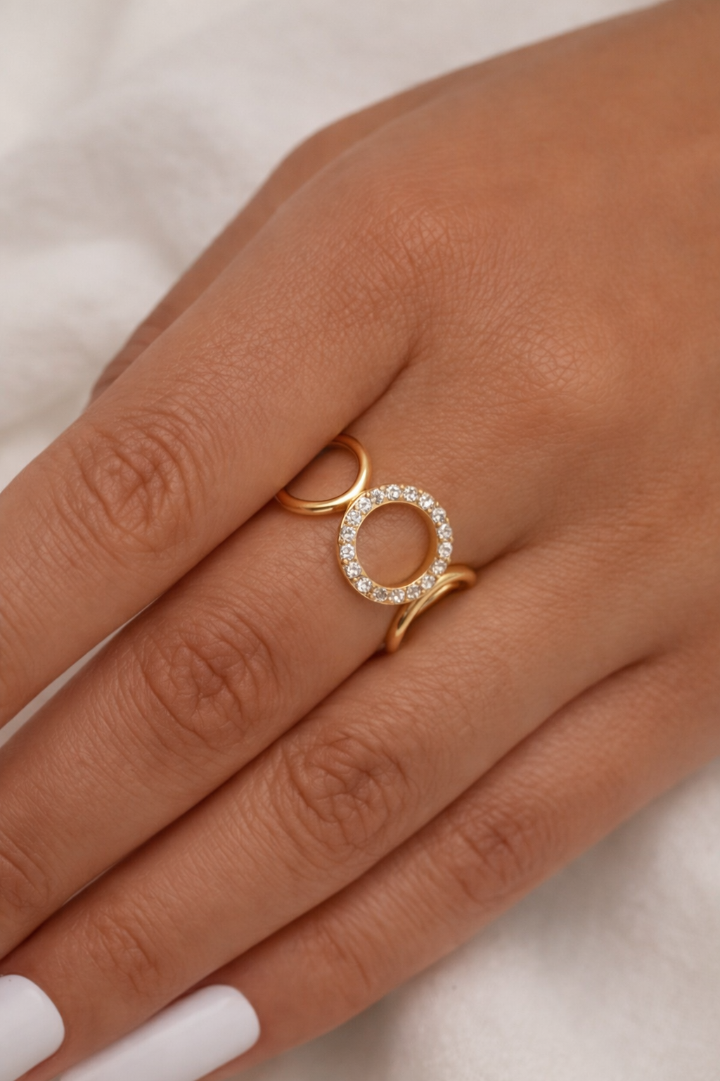 Eternal Halo Open Ring – Stainless Steel