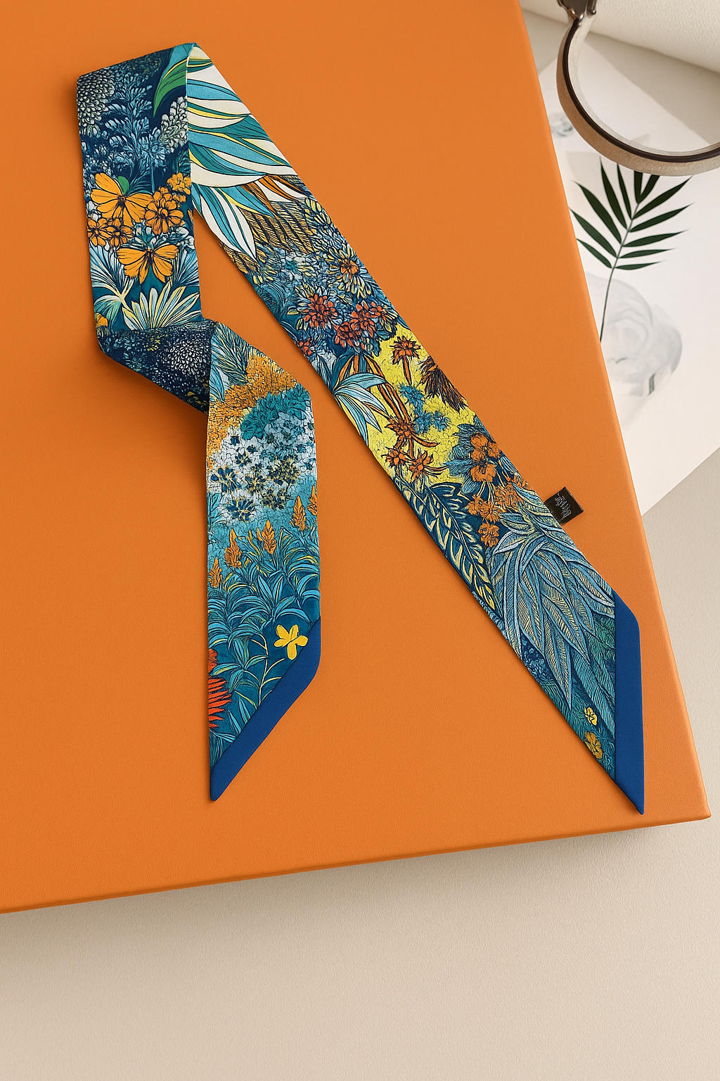 Tropical Harmony Silk Twilly Scarf