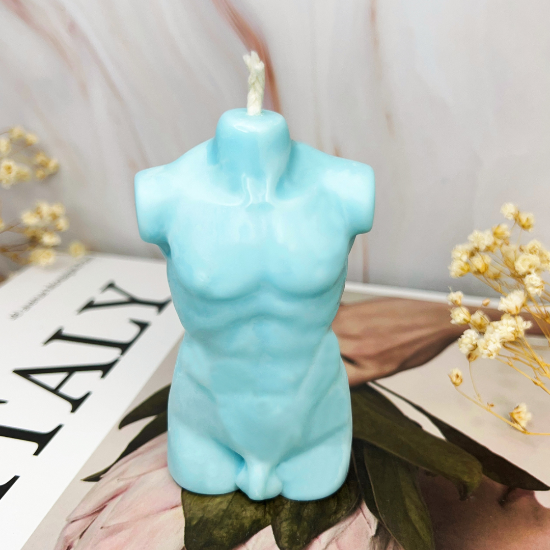 Hercules Male Torso Candle