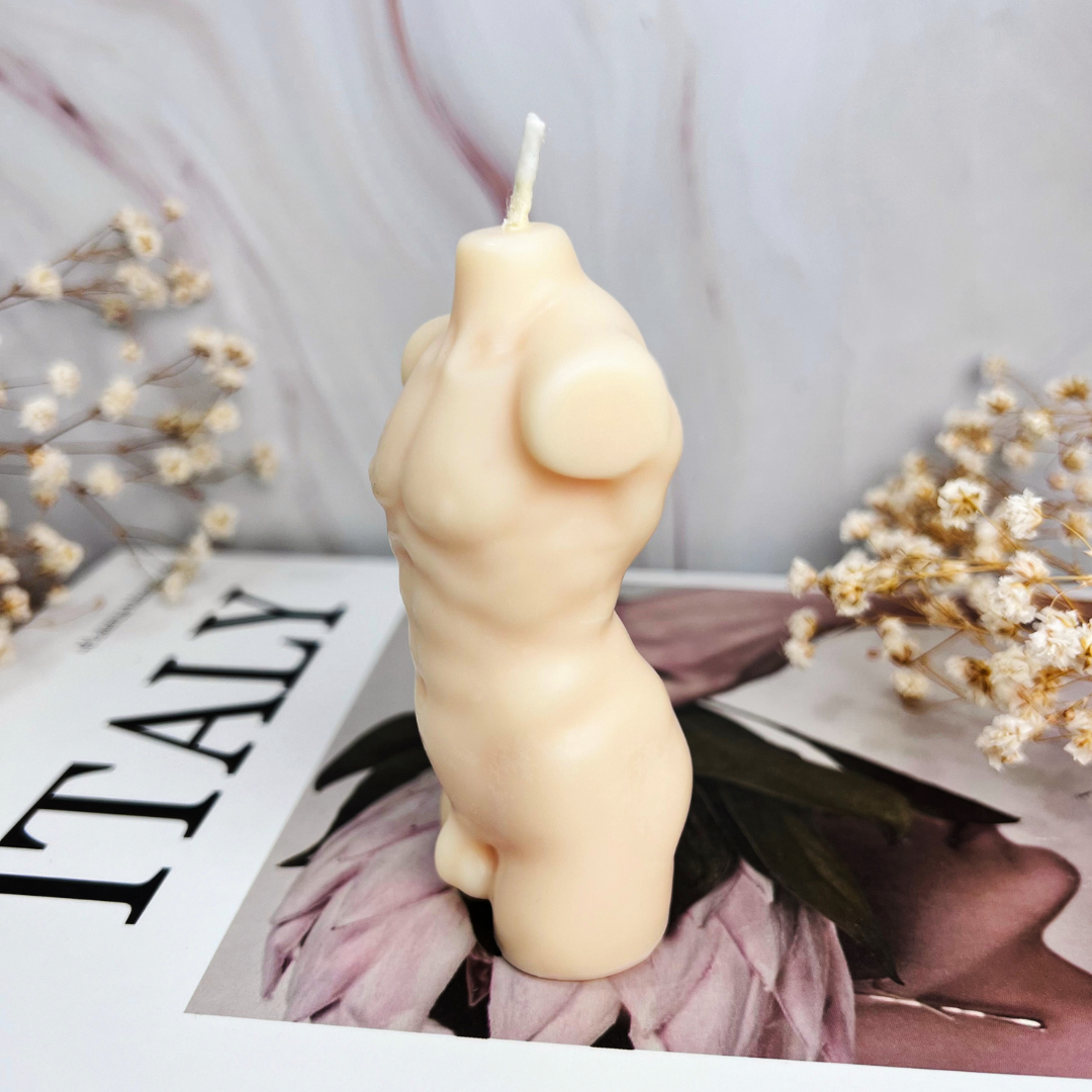 Hercules Male Torso Candle
