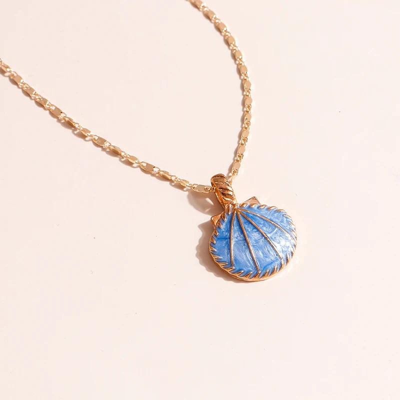 Ocean Treasure Shell Pendant Necklace