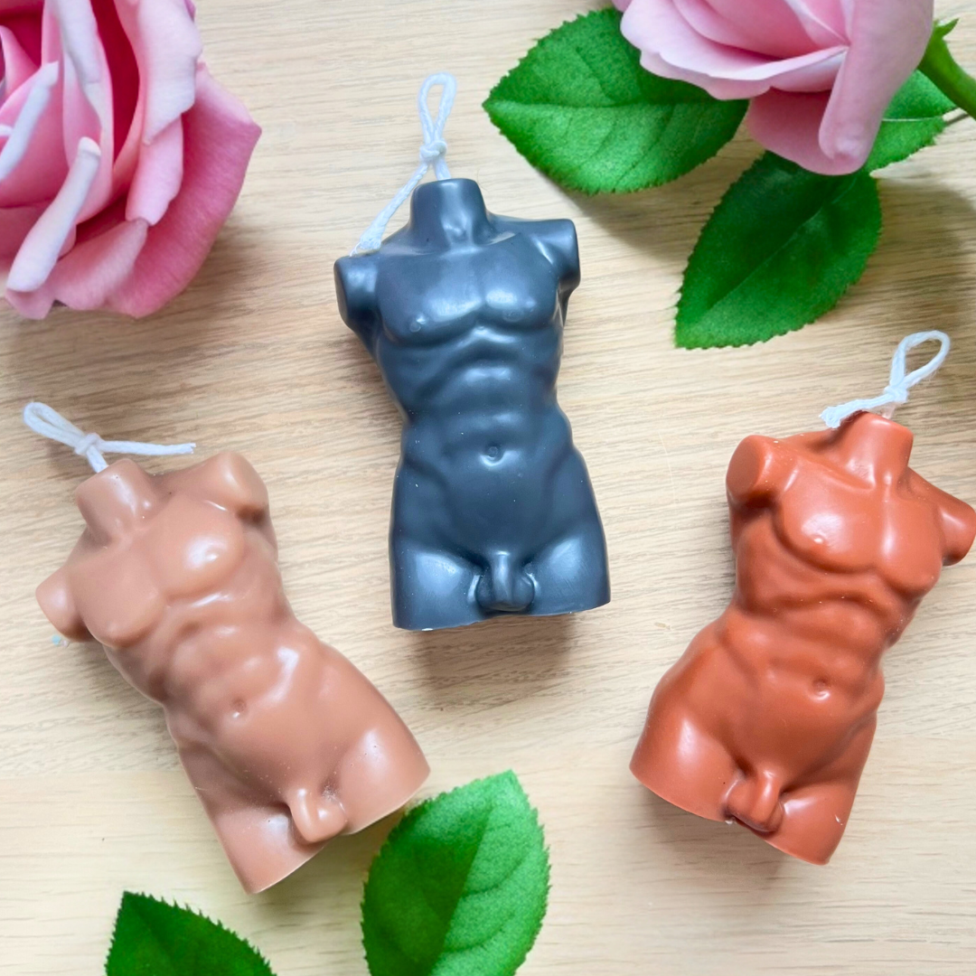 Hercules Male Torso Candle