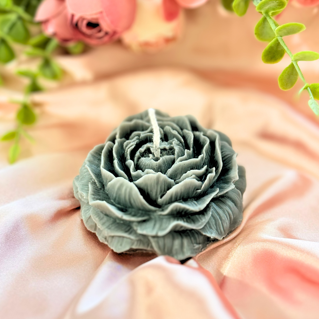 Peony Flower Candle