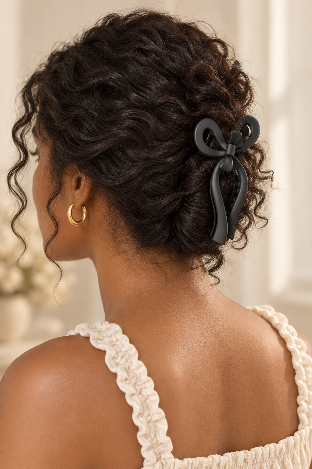 Infinite Bow XL Hair Claw Clip β Sculptural Statement Hair Accessory