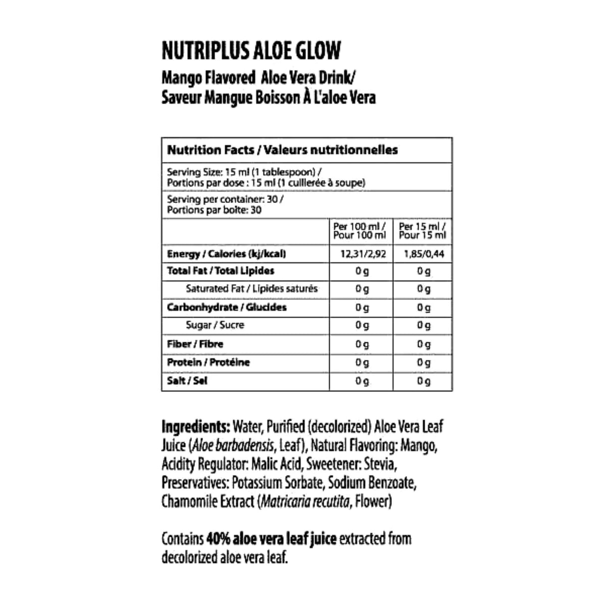 Nutriplus Aloe Glow Mango by Farmasi – official product image 2