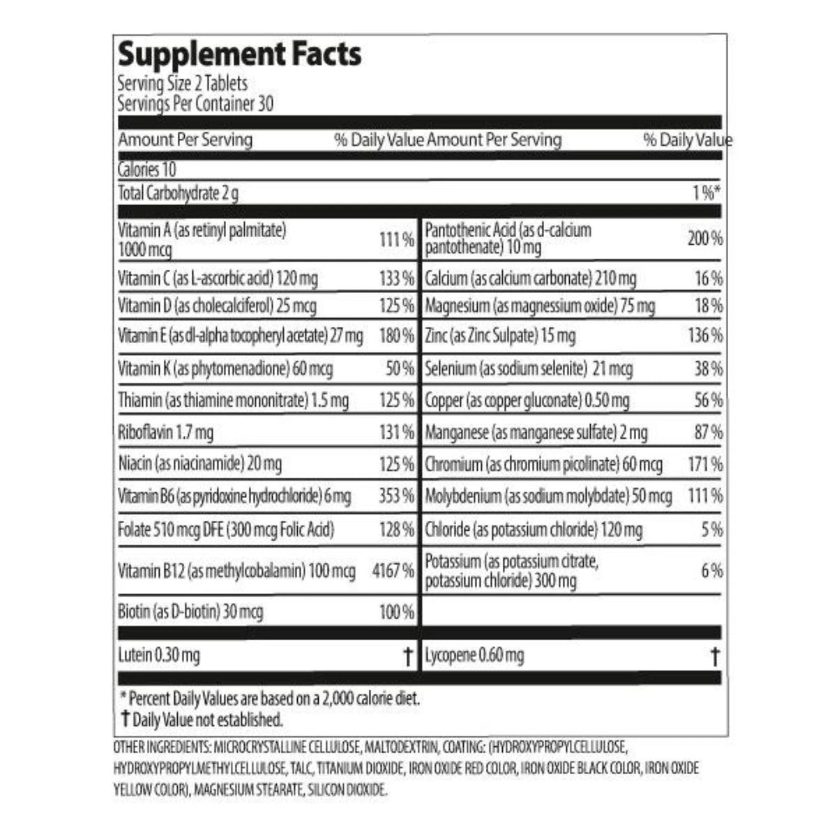 Nutriplus Multivitamin and Mineral for Men - 60 Tablets by Farmasi – official product image 2