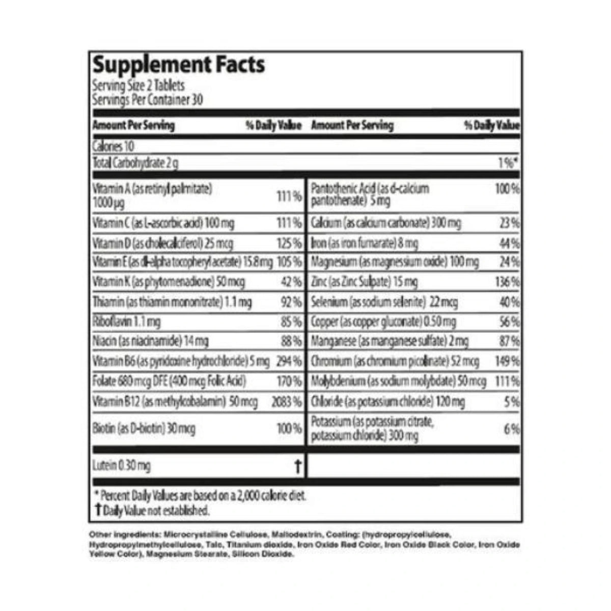 Nutriplus Multivitamin and Mineral for Women - 60 Tablets by Farmasi – official product image 2