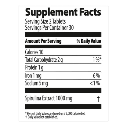 Nutriplus Spirulina Tablet 60pcs by Farmasi – official product image 2