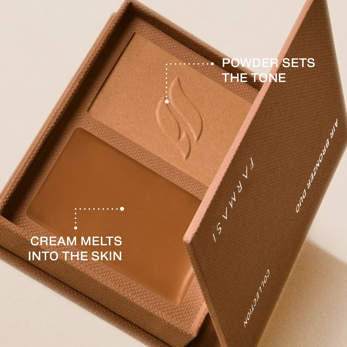Air Bronzer Duo - Caramel by Farmasi – official product image 5