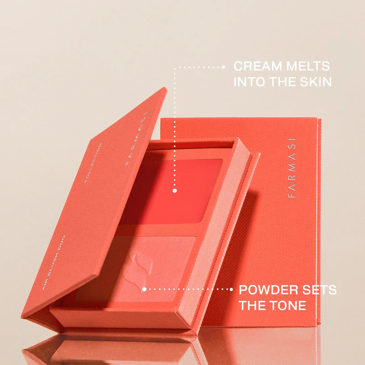 Air Blush Duo - Coral Pop by Farmasi – official product image 5