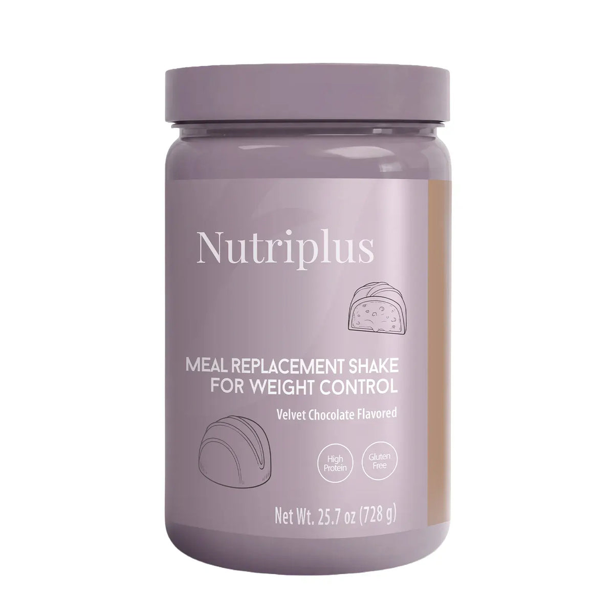 Nutriplus Shake Velvet Chocolate by Farmasi – official product image 1