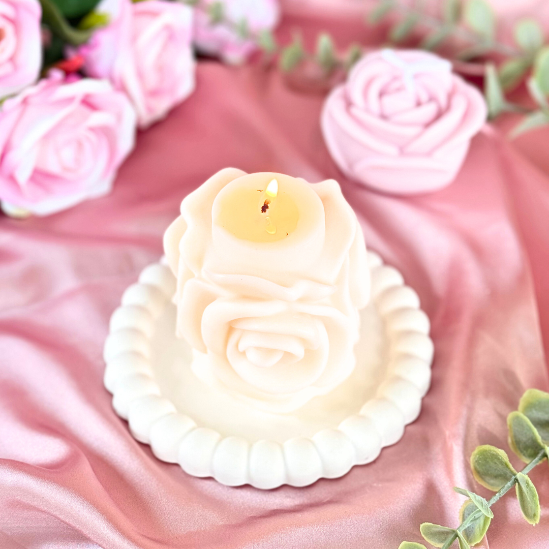 Pillar Rose Candle