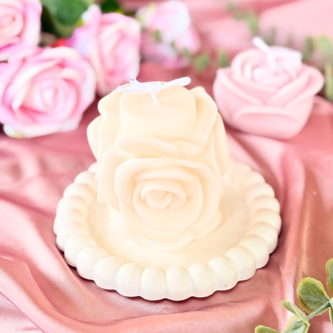 Pillar Rose Candle