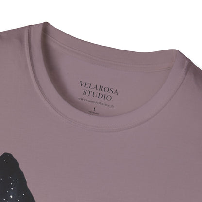 Galaxy Black Cat Unisex T-Shirt – Cosmic Cat Art Tee