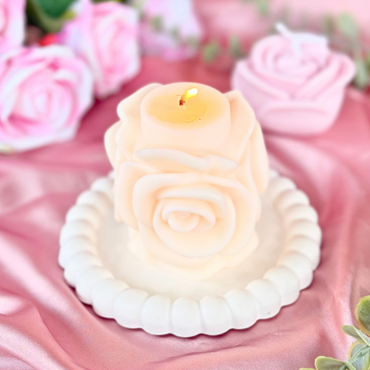 Pillar Rose Candle