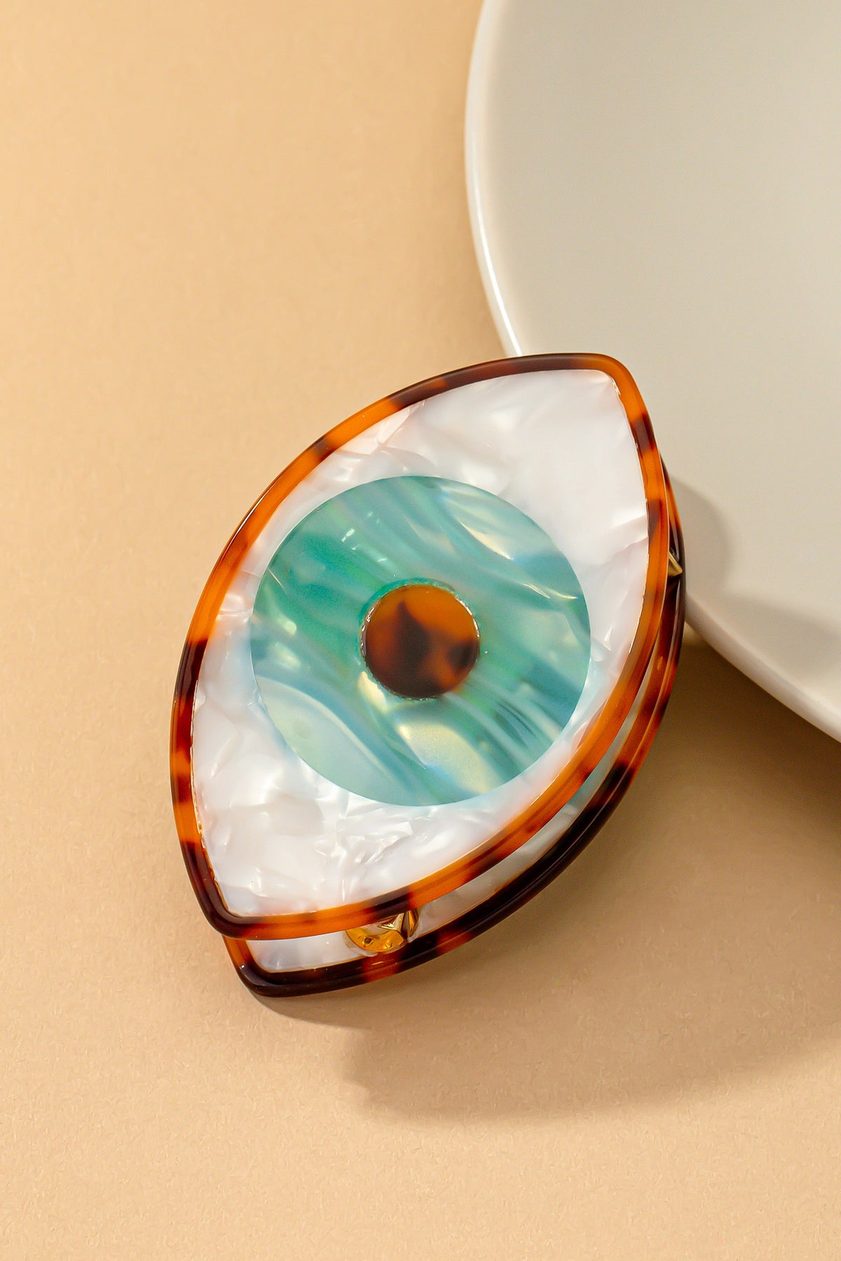 Evil Eye Acetate Hair Claw Clip