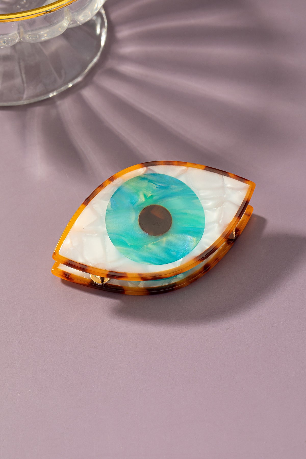 Evil Eye Acetate Hair Claw Clip
