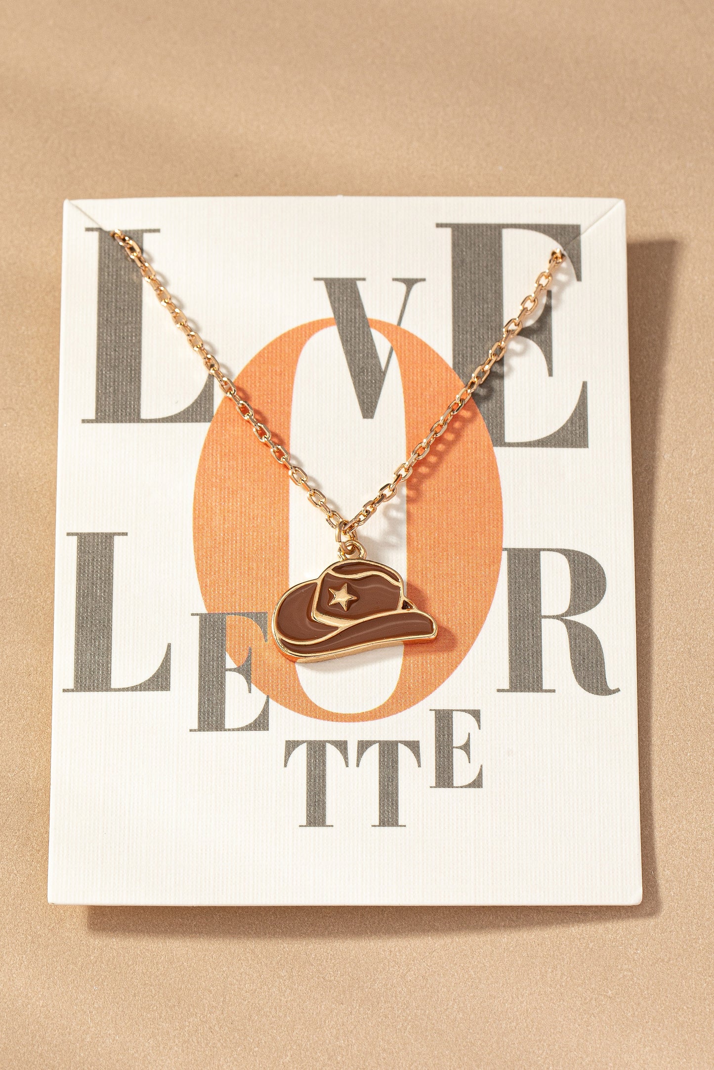 Cowboy Hat Pendant Necklace