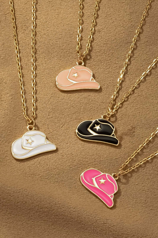 Cowboy Hat Pendant Necklace