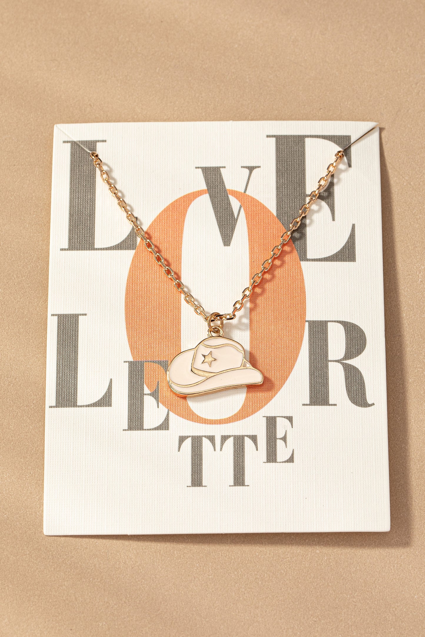 Cowboy Hat Pendant Necklace