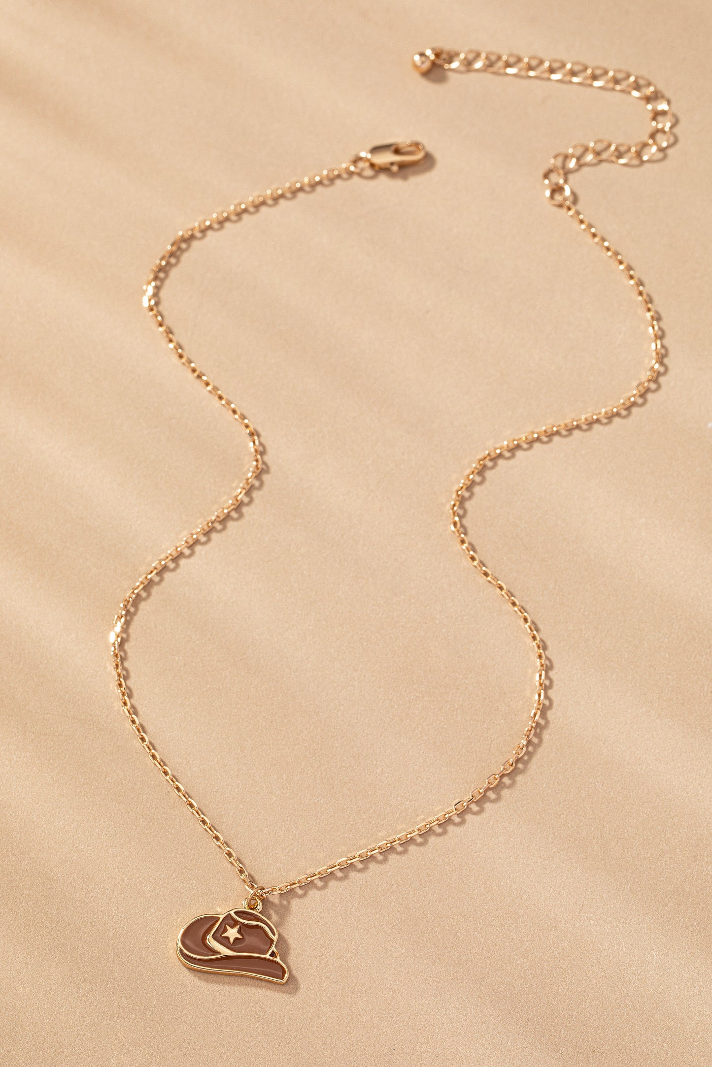 Cowboy Hat Pendant Necklace