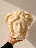 Medusa Sculptural Candle – Large Greek Goddess Decor