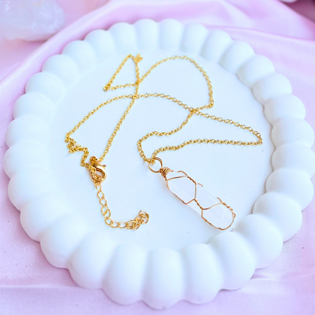 Clear Quartz Pendant Necklace