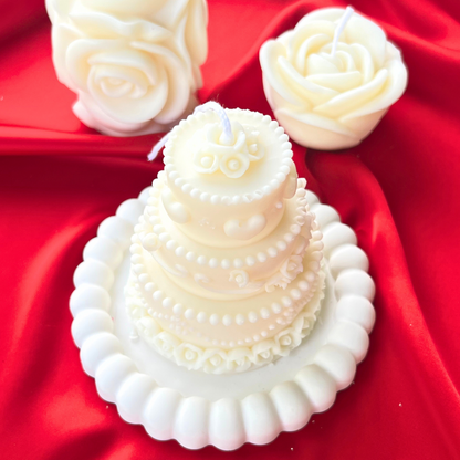 Weeding Cake Candle