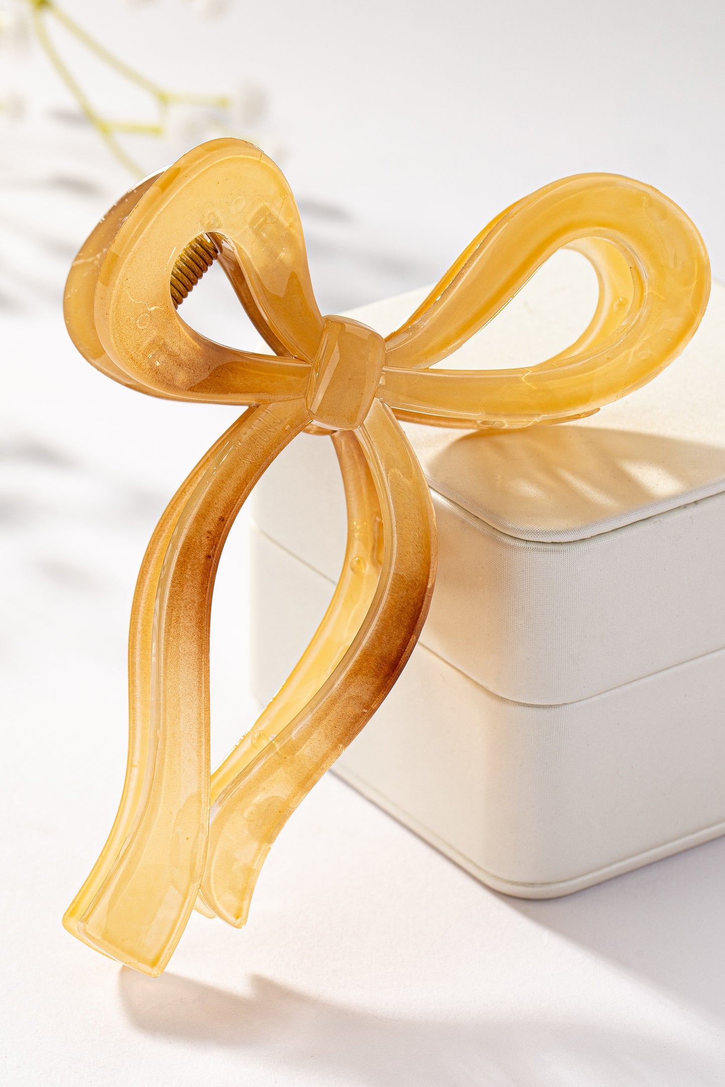 Acrylic Bow Hair Claw Clip