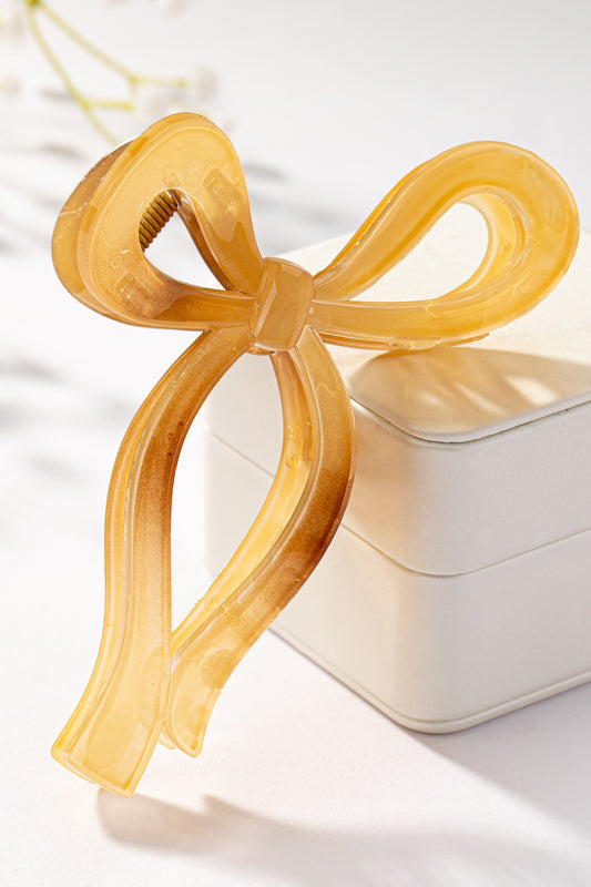 Acrylic Bow Hair Claw Clip
