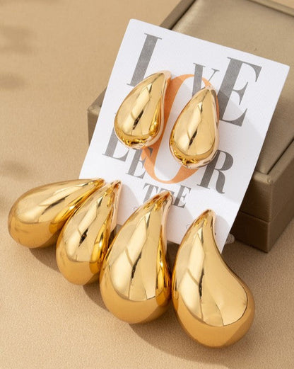 Teardrop Stud Earrings